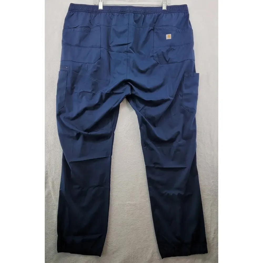 Carhartt C55106 Force Liberty Scrub Pants Blue Mens 2XL New Healthcare Uniform